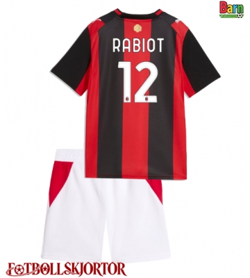 AC Milan Adrien Rabiot #12 Hemmakläder Barn 2026-27 Kortärmad (+ Korta byxor)